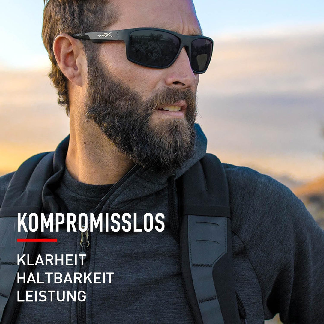 Wiley X | WX PEAK | Sonnenbrille Herren | Sonnenbrille Verspiegelt | Ideal bei Outdoor-Aktivitäten |