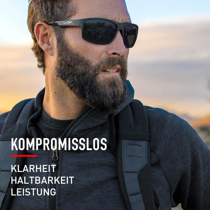 Wiley X | WX PEAK | Sonnenbrille Herren | Sonnenbrille Verspiegelt | Ideal bei Outdoor-Aktivitäten |