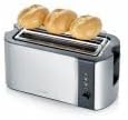 SEVERIN Automatik-Toaster, 2 Langschlitzkammern, Für bis zu 4 Brotscheiben, 1.400 W, AT 2590, Edelst
