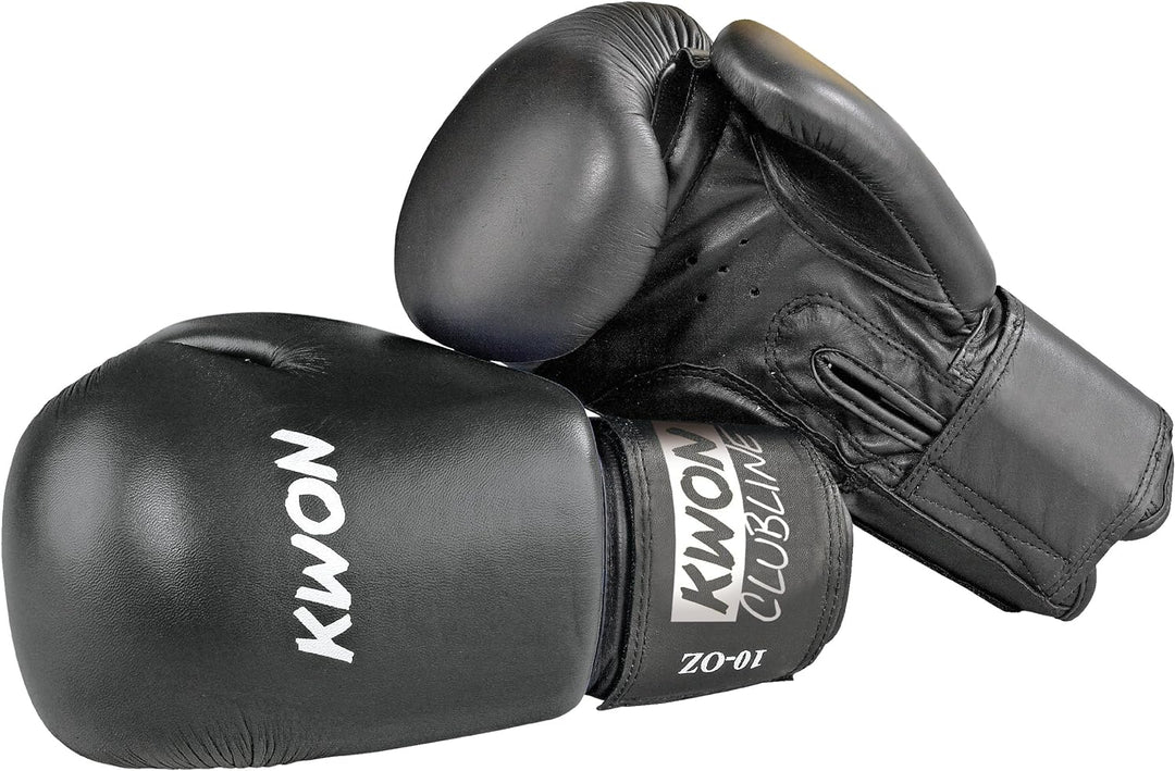 KWON Boxhandschuh Clubline Pointer 10 oz Schwarz, 10 oz Schwarz