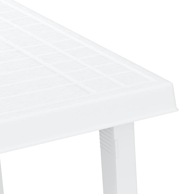 vidaXL Campingtisch, Rechteckig Beistelltisch mit Schirmloch, Gartentisch Tisch mit Holzoptik, Couch