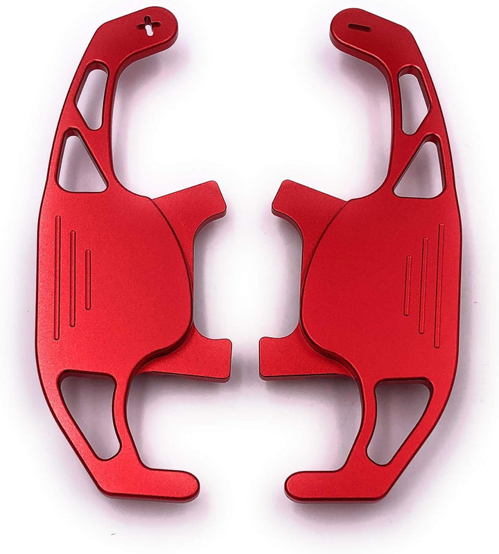 H-Customs Schaltwippen Replacement Shift Paddle kompatibel mit Golf 7 nur GTI R GTD Aluminium Rot