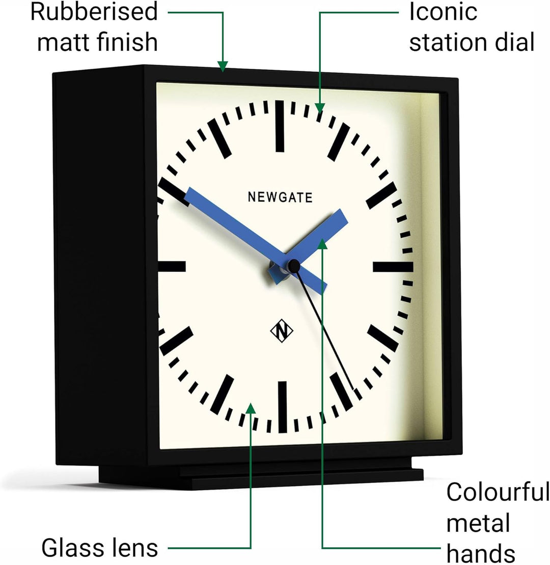 NEWGATE® Amp Silent Sweep Kaminuhr – 'No Tick' – eine Moderne Kaminuhr – Uhren für Wohnzimmer – Büro