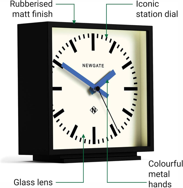 NEWGATE® Amp Silent Sweep Kaminuhr – 'No Tick' – eine Moderne Kaminuhr – Uhren für Wohnzimmer – Büro
