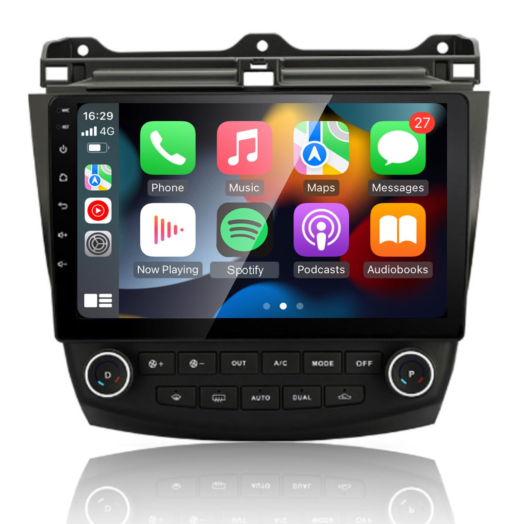 EZoneTronics 2 DIN Android 10.1 passend für Honda Accord 7. 2003-2007 Autoradio Stereo 10,1 Zoll Kap