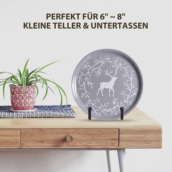 Staffelei Aufsteller Teller Ständer Metall - 4 Stück Tellerständer - Deko Tellerhalter - Dekoteller
