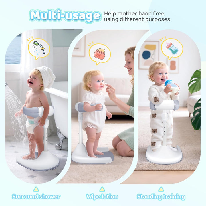 Baby Dusche Ständer,Baby Shower Stand Support,Höhenverstellbar,Mit Rutschfestem Boden Und Sicherheit
