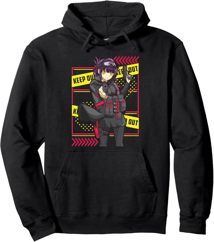 Kawaii Anime Gun Girl Süsse Anime Girls Pullover Hoodie