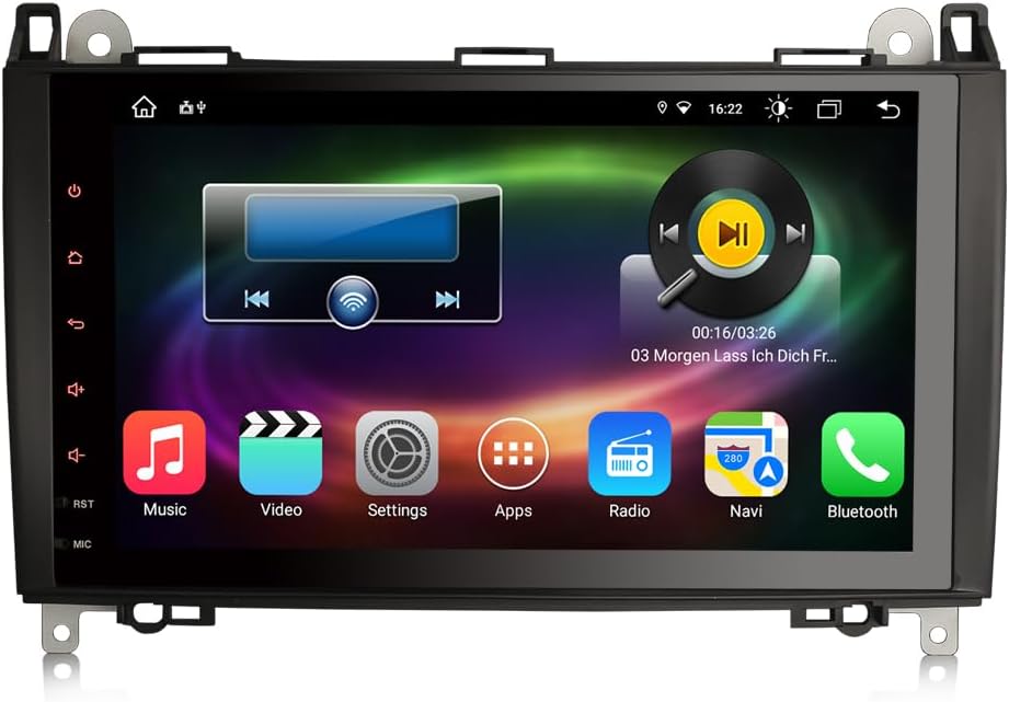 Erisin 8-Kern 9 Zoll Android 11 GPS Autoradio für Mercedes Benz A/B Klasse Viano Vito Sprinter VW Cr