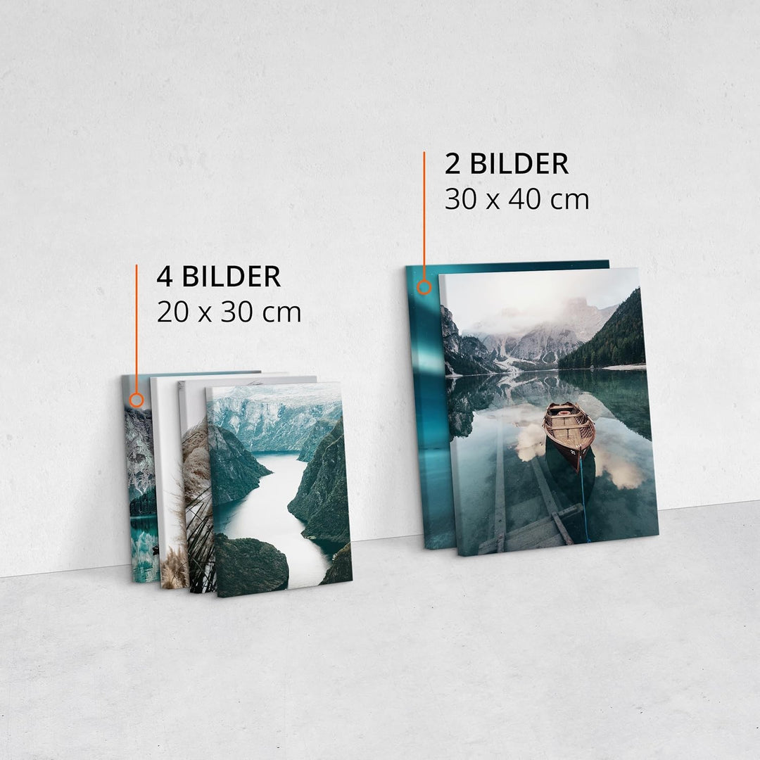 Muralo - Wandbilder Set - Leinwand Bilder Set Aufhängefertig - Bilder für Wohnzimmer Schlafzimmer -