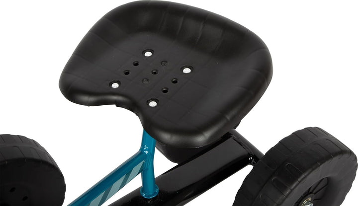 small Foot Bagger mit Rädern blau, Kinder-Sandbagger zum Draufsitzen, mit 360° Drehung, Metallgestel