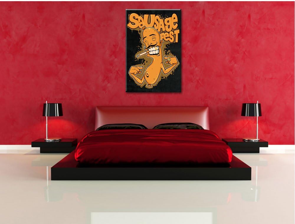 Dark San Francisco-thing Bild auf Leinwand, XXL riesige Bilder fertig gerahmt mit Keilrahmen, Kunstd