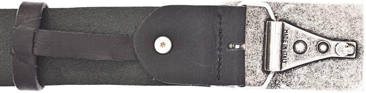 MUSTANG Herren Ledergürtel MG2170R17 40mm Gürtelbreite Schwarz Braun 80-115 W100 Black 0790, W100 Bl