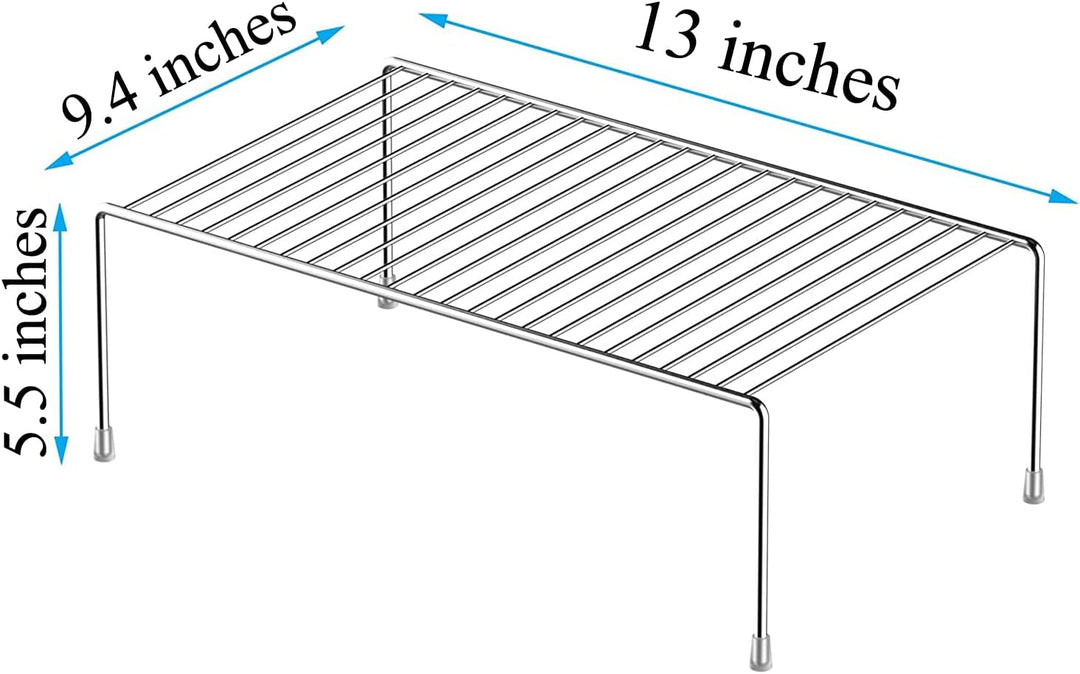 Küchenschrank-Regal-Organizer, 6er-Set, mittelgross (33 x 23,9 cm), Metalldraht, Speisekammer-Aufbew