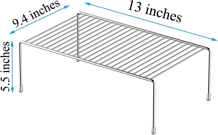 Küchenschrank-Regal-Organizer, 6er-Set, mittelgross (33 x 23,9 cm), Metalldraht, Speisekammer-Aufbew