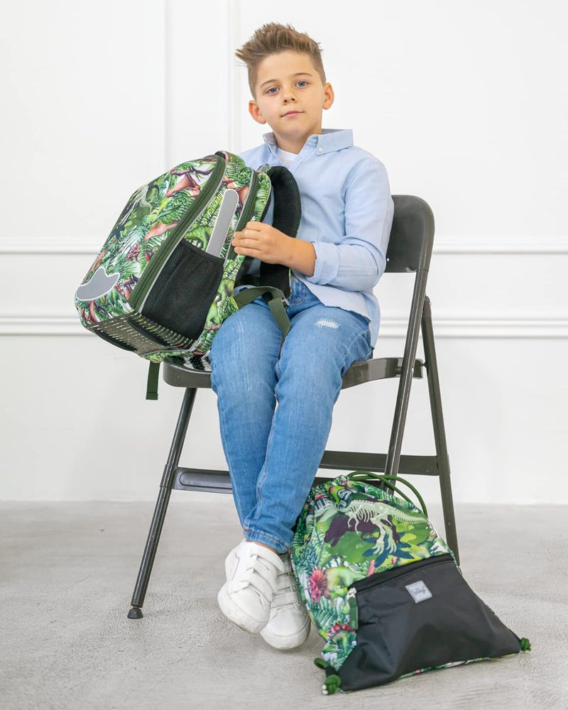 Schulranzen Jungen Set 3 Teilig, Shelly Hartschalen Schultasche ab 1. Klasse, Ergonomische Grundschu