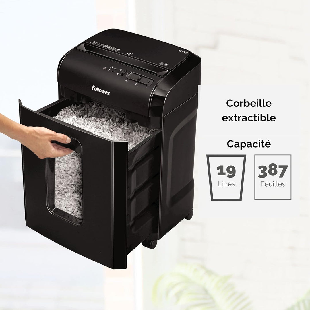 Sicherheitsstufe P5 Aktenvernichter: Fellowes Microcut (2000+ Partikel/A4), 10 Blatt, Powershred 10M
