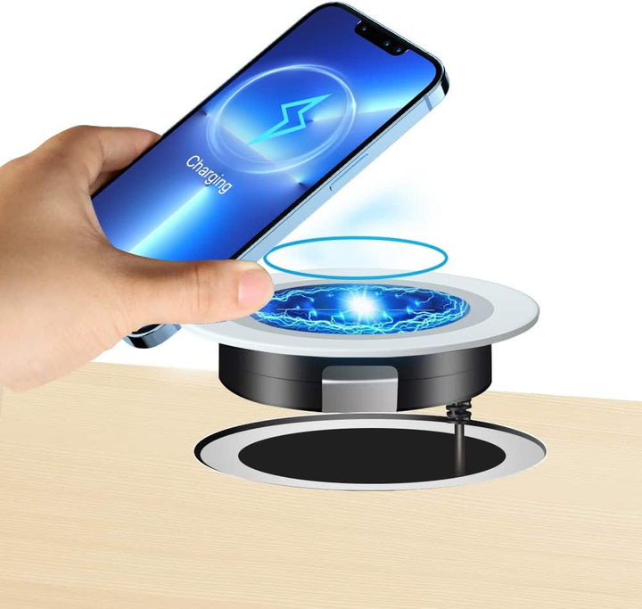 Wireless Charger, JE Make IT Simple Fast Kabelloses Ladegerät Induktive Ladestation Einbau von Furni