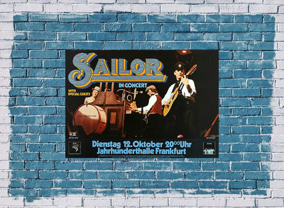 Sailor - Girls, Girls, Girls, Frankfurt 1976 » Konzertplakat/Premium Poster | Live Konzert Veranstal