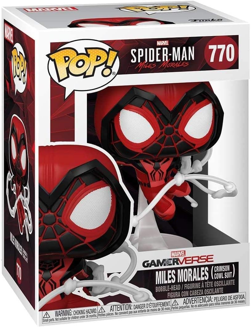 Funko Pop! Games: Miles Morales - Crimson Cowl Suit - Spider-Man - Miles Morales Game - Vinyl-Sammel