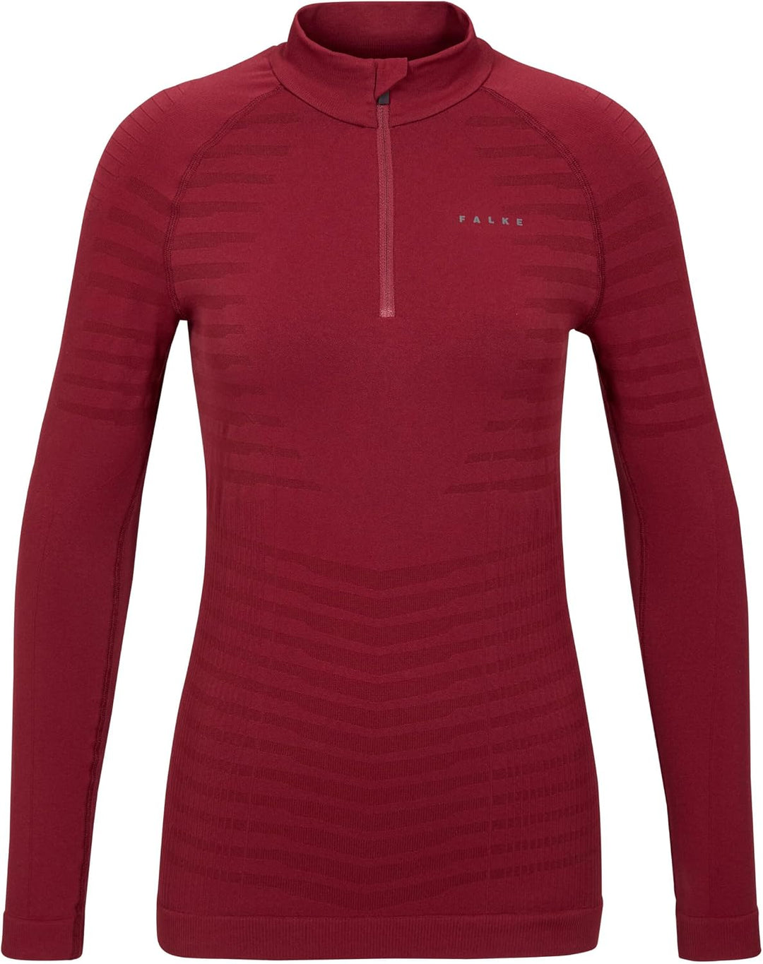 FALKE Damen Maximum Warm High Zip Neck Funktionsshirt Langarm schnelltrocknendes atmungsaktives nach