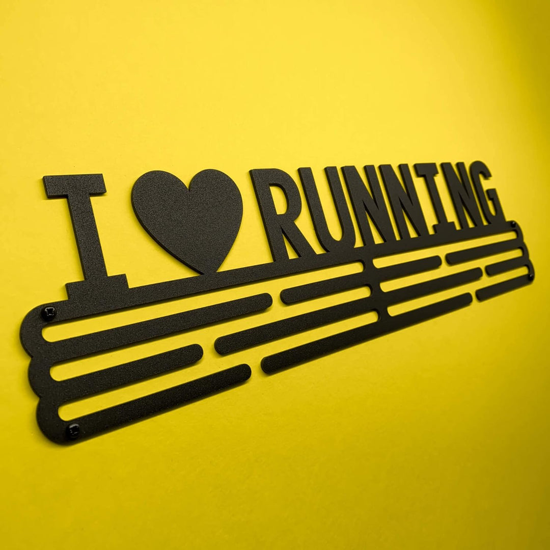 United Medals I Love Running Medaillenhalter Running Laufen für 48 Medaillen Aufbewahrung - Läufer G