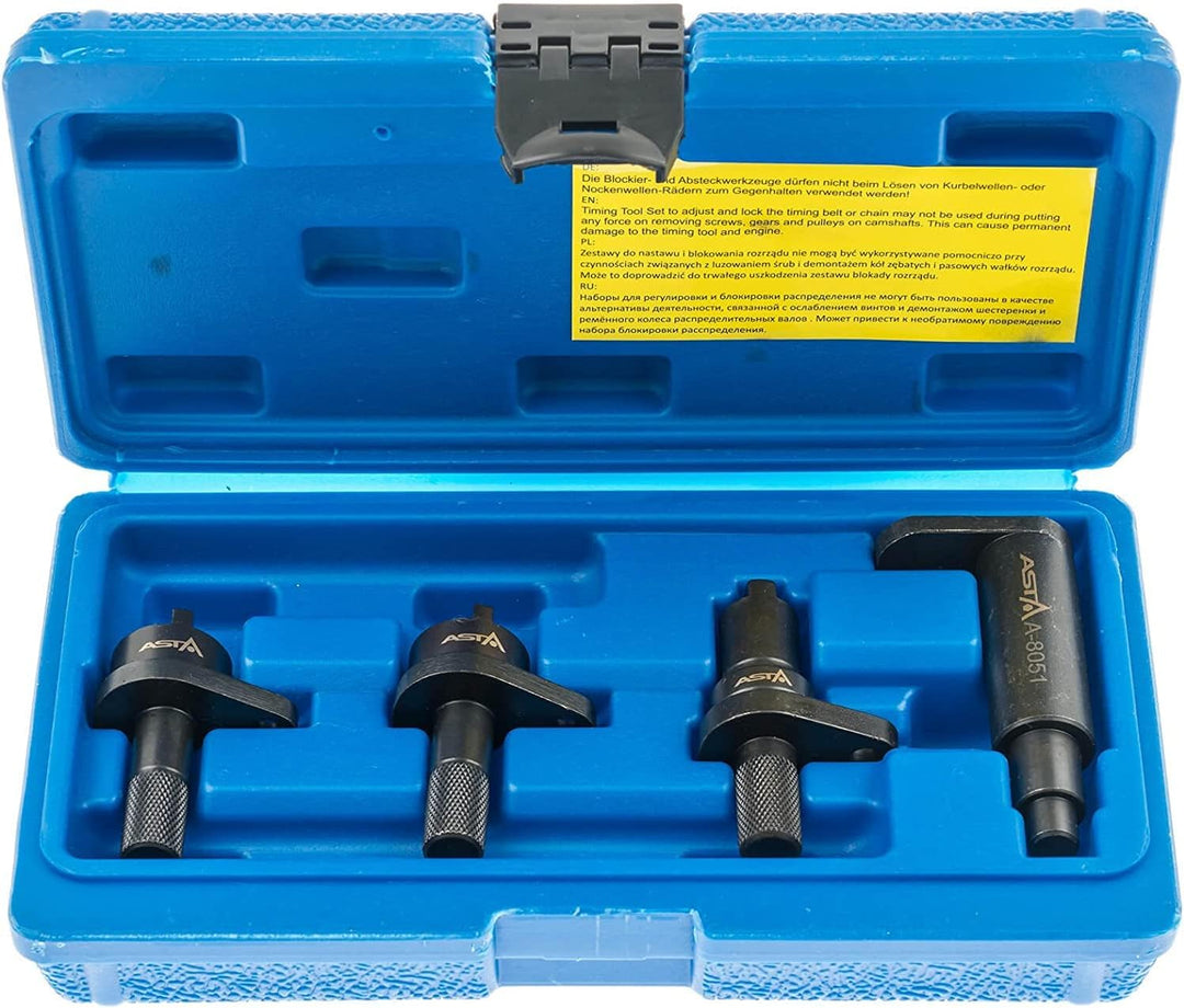Asta A-8051 Motor Einstellwerkzeug Satz geeignet für VAG 1.2 Liter 3 Zylinder Motoren
