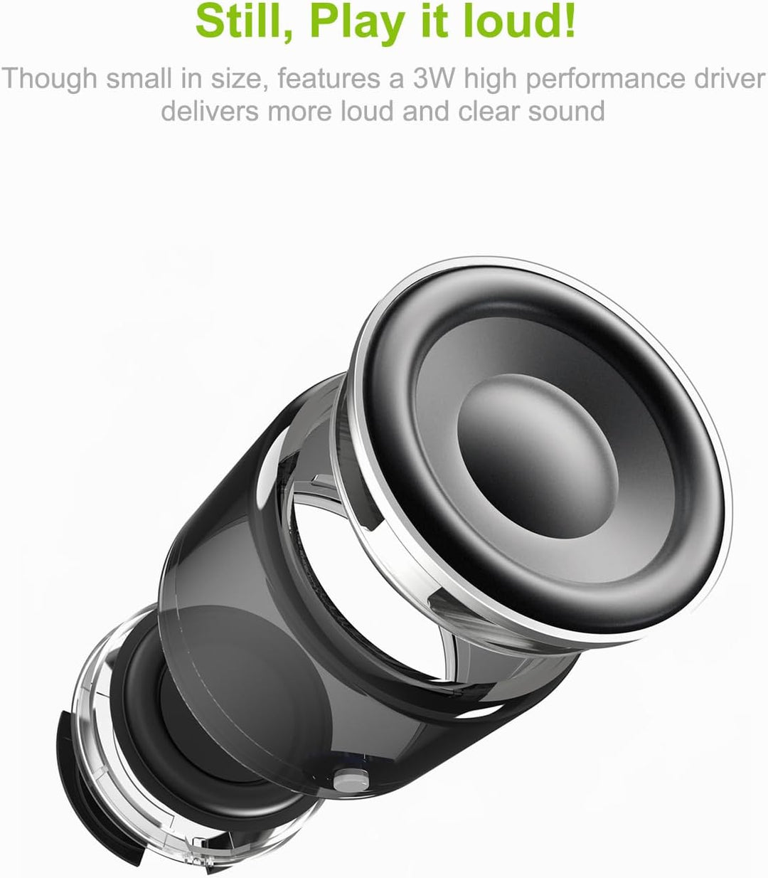 EWA mit Eva Reise Tragen Case, A106 Pro Bluetooth Lautsprecher Wasserdicht, Tragbarer kabelloser Out