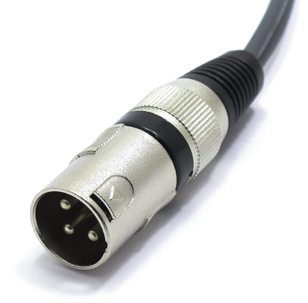 VITALCO XLR Stecker auf 2x Cinch Stereo Kabel 3m Mikrofonkabel 3 Polig auf Chinch Adapter XLR-M/2RCA