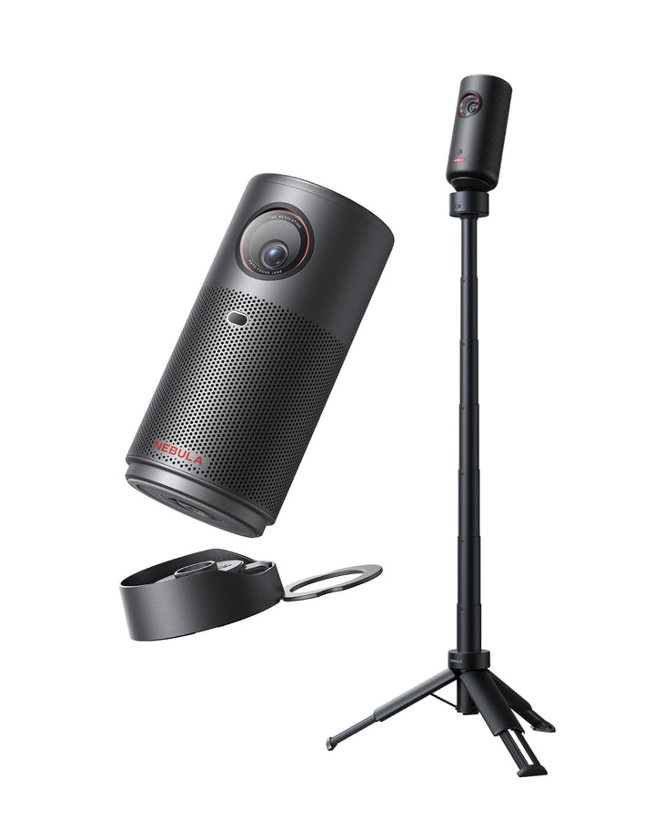 NEBULA Capsule Air Projektor mit Google TV, offiziell Lizenziertes Netflix, 720p Smarter Mini-Beamer