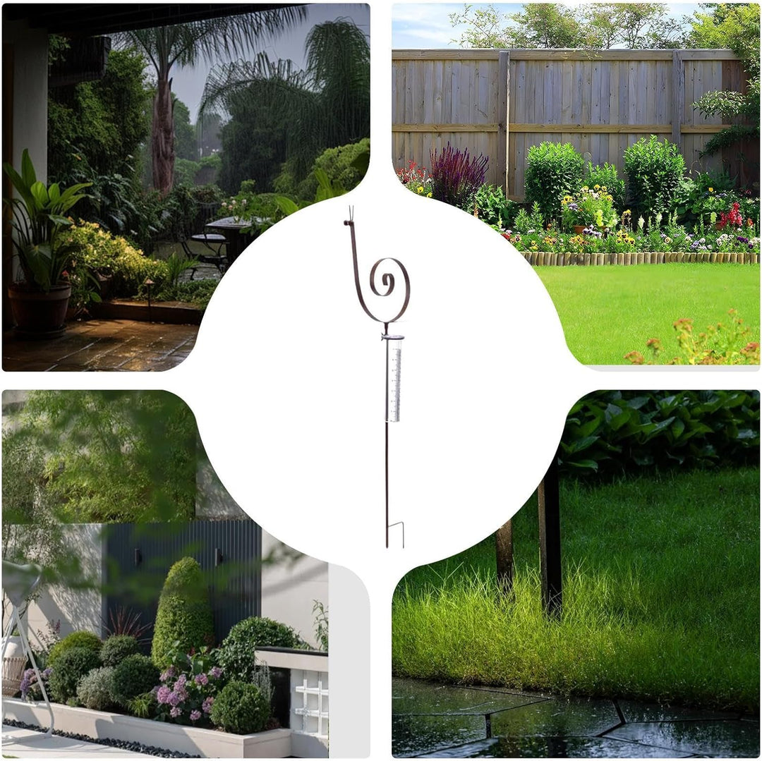 Gartenstecker-Regenmesser, Regenmesser für den Garten | Outdoor Regenmesser Schneckendekor | Monitor