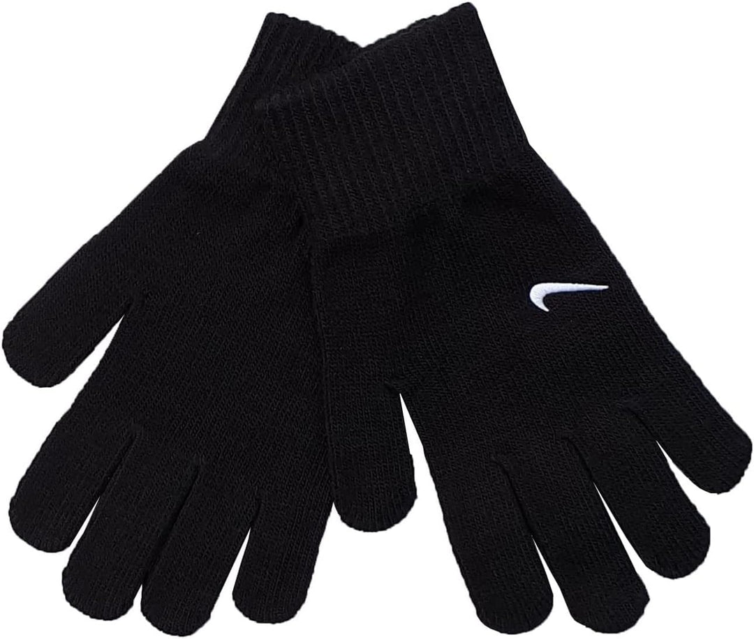 Nike Unisex – Erwachsene YA Swoosh Knit 2.0 Handschuhe L-XL Schwarz, L-XL Schwarz