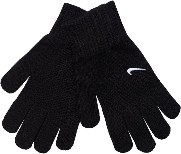 Nike Unisex – Erwachsene YA Swoosh Knit 2.0 Handschuhe L-XL Schwarz, L-XL Schwarz