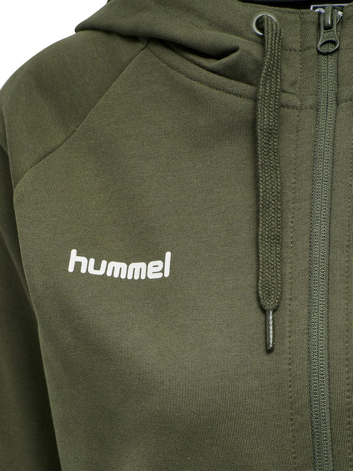 hummel Damen go Cotton Zip Hoodie Kapuzenpullover XS Grape Leaf, XS Grape Leaf