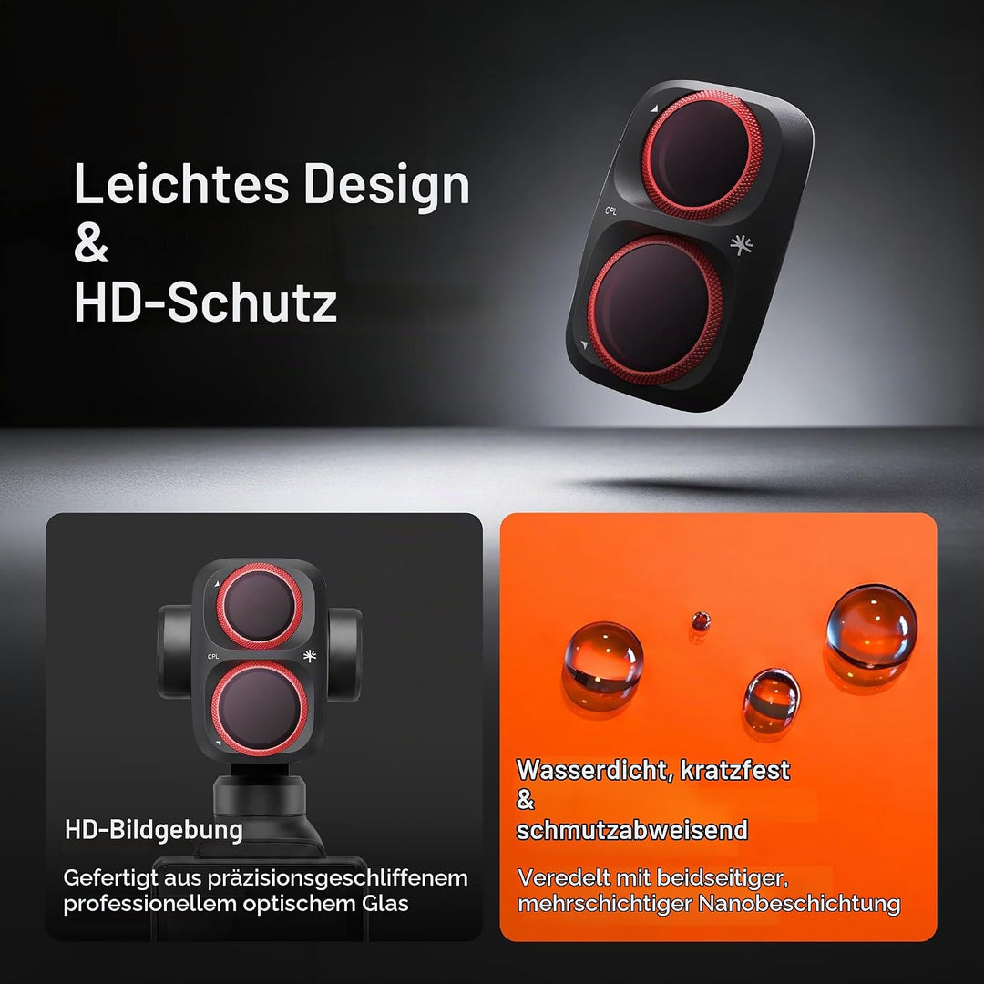PGYTECH Magnetischer Black Mist 1/4 Filter für DJI Osmo Pocket 4 Pro, Black Mist 1/4 Filter