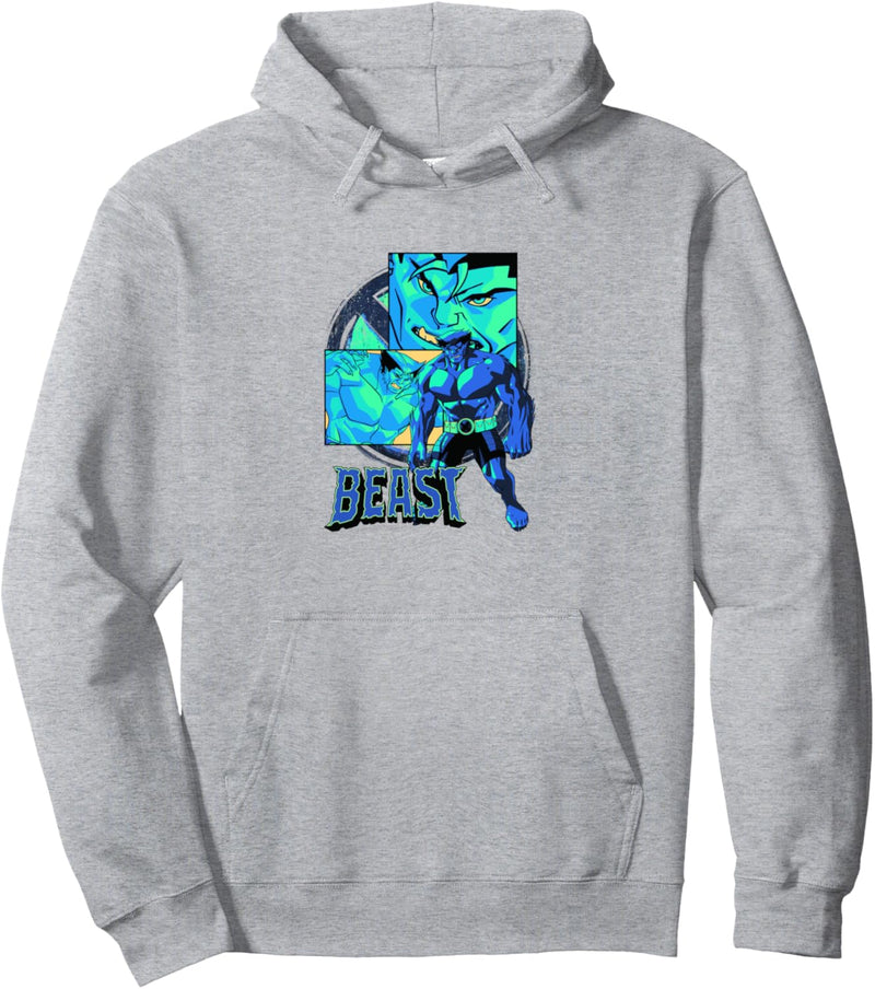 Marvel X-Men Beast Collage Panel Logo Pullover Hoodie