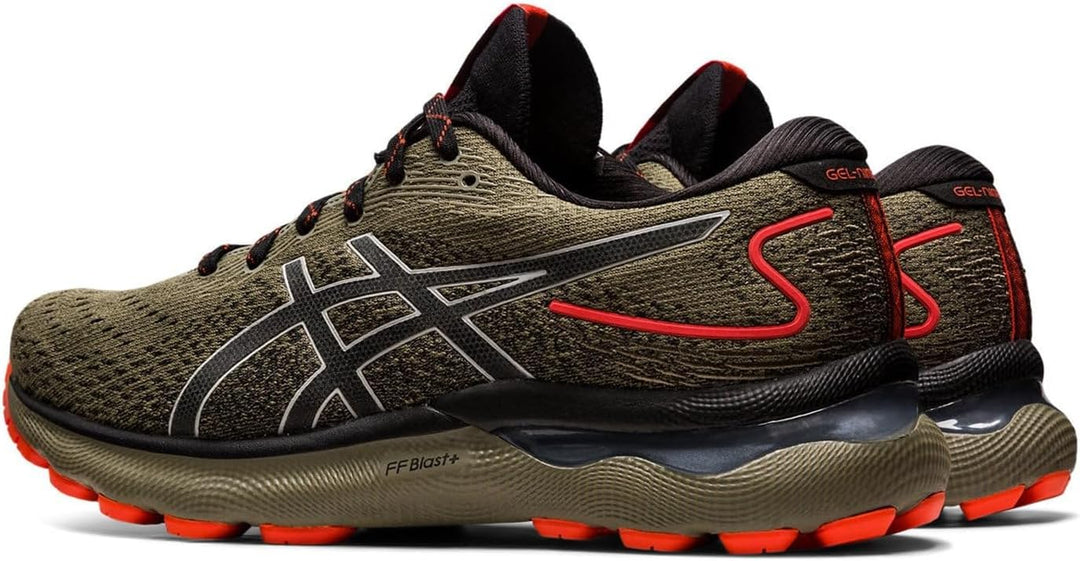 ASICS Herren Gel-Nimbus 21Laufschuhe 46 EU Oliv Rot, 46 EU Oliv Rot