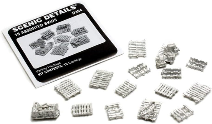 Woodland Scenics D204 verschiedene Palletten Verladungspaletten zum selbstanmalen Bausatz Assorted S