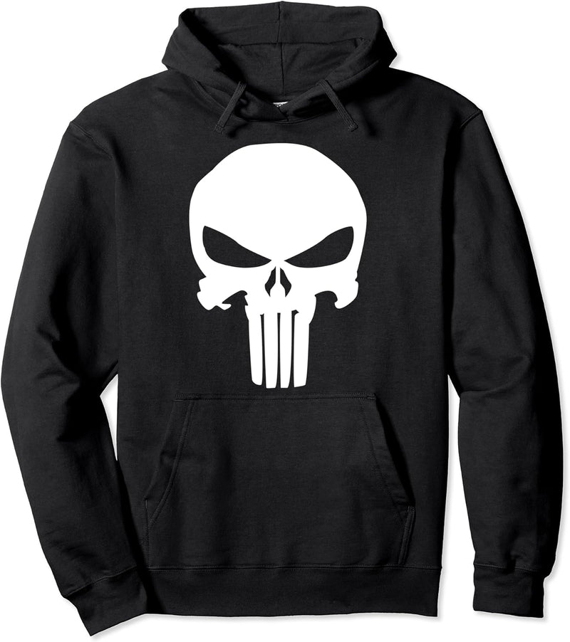 Marvel Punisher Classic Center Chest Logo Pullover Hoodie