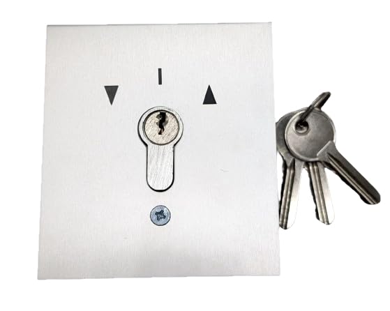 geba US 1-2T/1 Unterputz Einbau Schlüsselschalter Schlüsseltaster DIN Profilhalbzylinder 2Taster 3 S