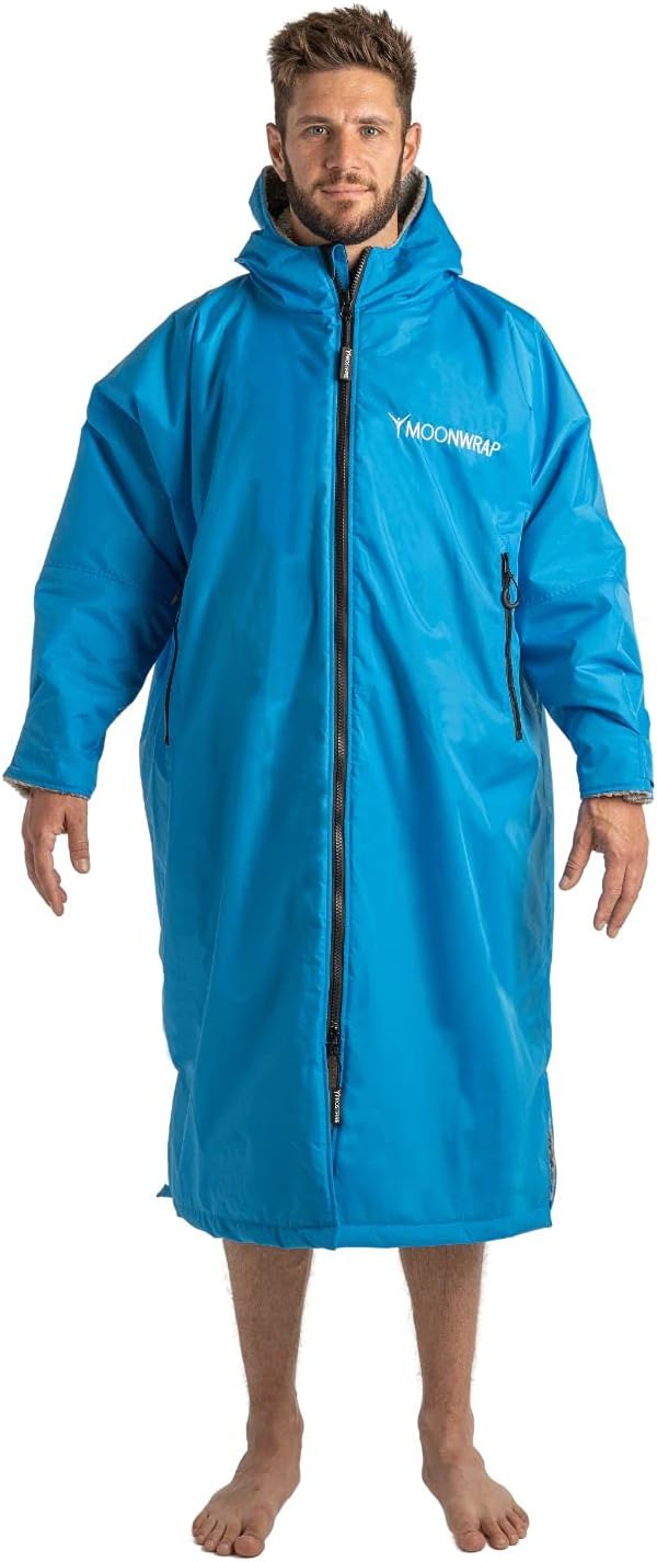 Frostfire Moonwrap Bademantel für Erwachsene, wasserdicht, Grösse M, Blau M Blau, M Blau