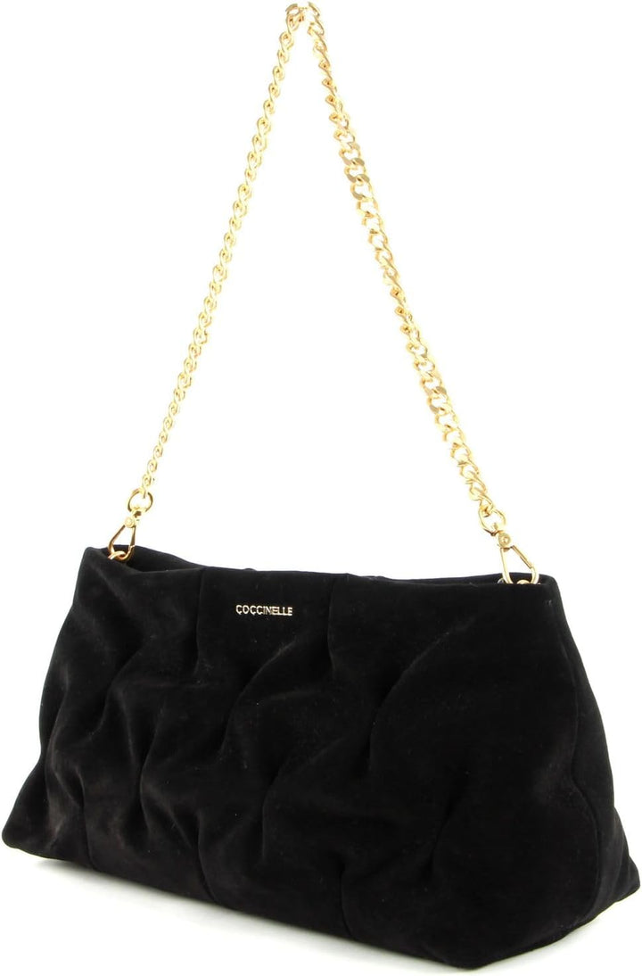Coccinelle Ophelie Goodie Suede Handbag Noir