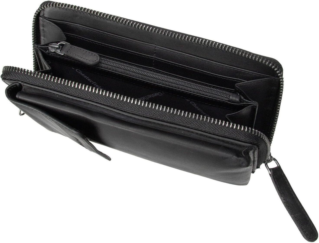 The Chesterfield Brand Malaga - Handytasche/Geldbörse 12cc 19 cm Black