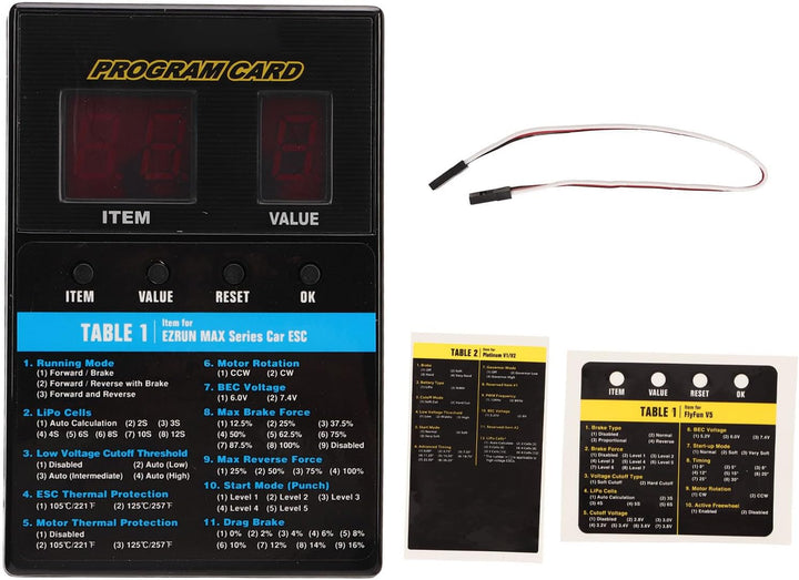 Bürstenlose ESC-Programmierkarte, Universelle Programmbox für RC-Car, Bootszubehör, Funktioniert mit