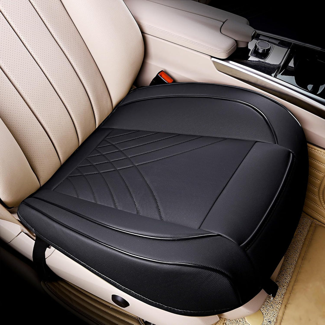 kingphenix Premium-PU-Autositzbezug, Vordersitzschutz, funktioniert mit 95% Aller Fahrzeuge, gepolst