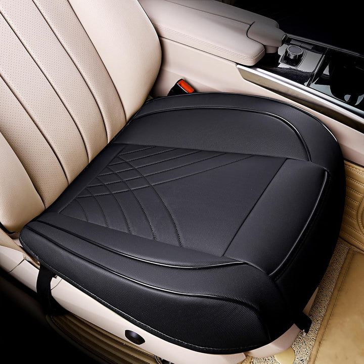 kingphenix Premium-PU-Autositzbezug, Vordersitzschutz, funktioniert mit 95% Aller Fahrzeuge, gepolst