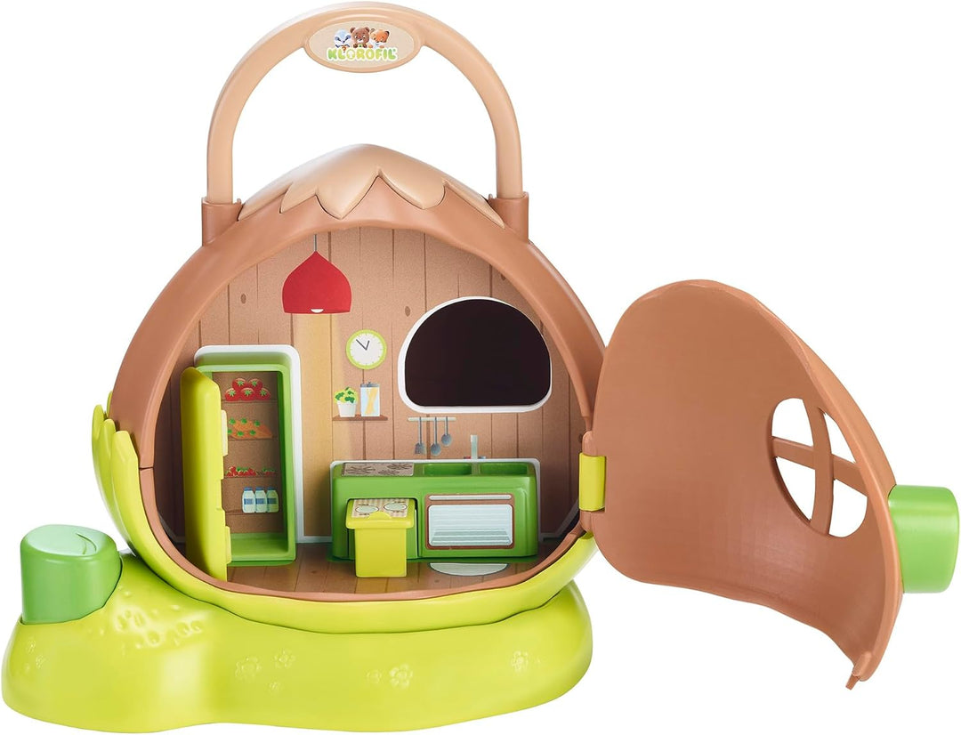 Klorofil - Haselnusshaus, Mini-Universum, 3 Teile zum Entdecken, entwickelt Fantasie und Motorik