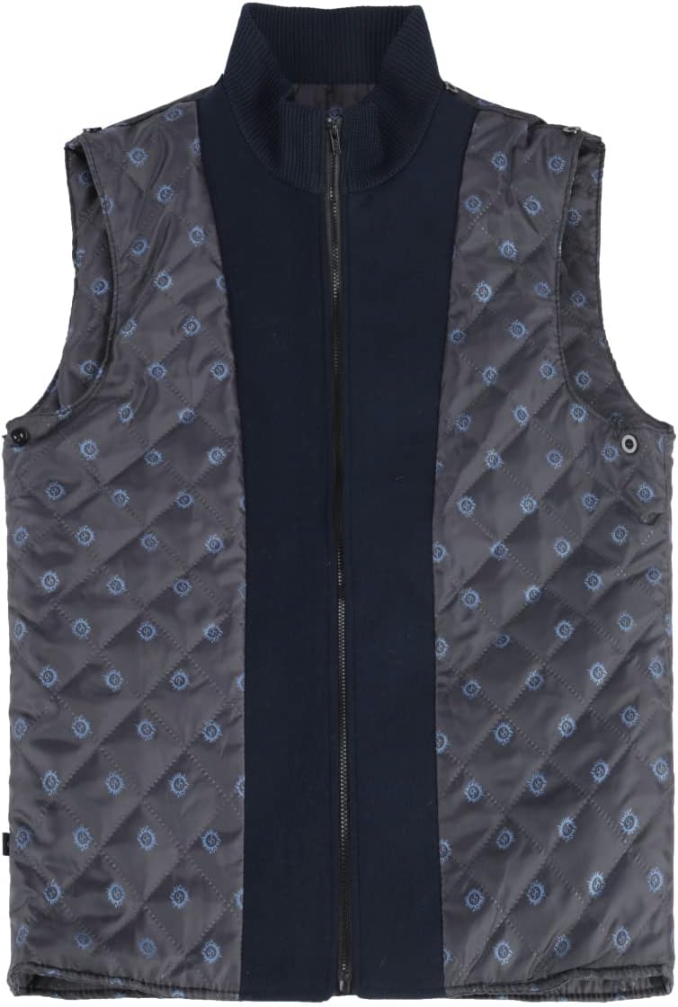 YOUTHUP Herren Mantel mit Winterweste Kurzer Wolle Wintermantel Winter Outdoor Dicker Wollmantel S B