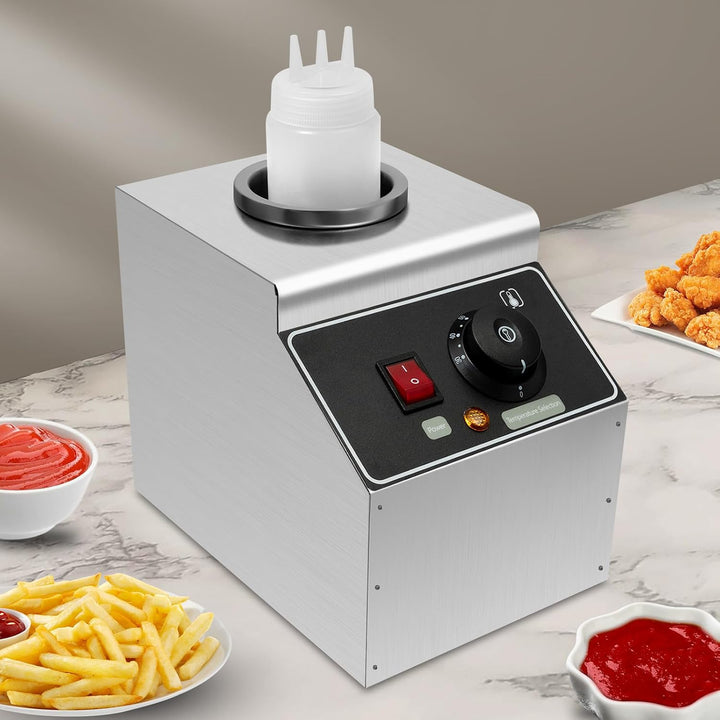 Sossenwärmer Saucenwärmer 650ML Saucenspender Saucen für Käse Schokolade elektrische Wärmespeicherma