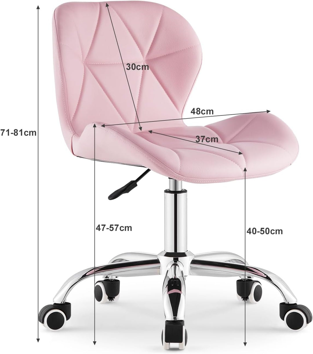 TUKAILAI Bürostuhl Ergonomisch aus Kunstleder, Verstellbar Schreibtischstuhl Drehstuhl Computerstuhl